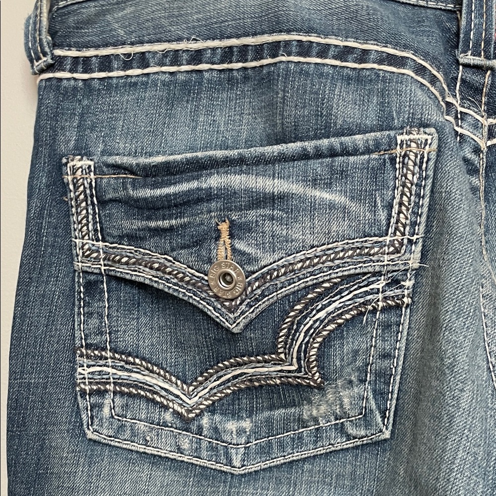 Big Star Men's Regular Boot Cut Distressed Denim Jeans - Picture 8 of 10